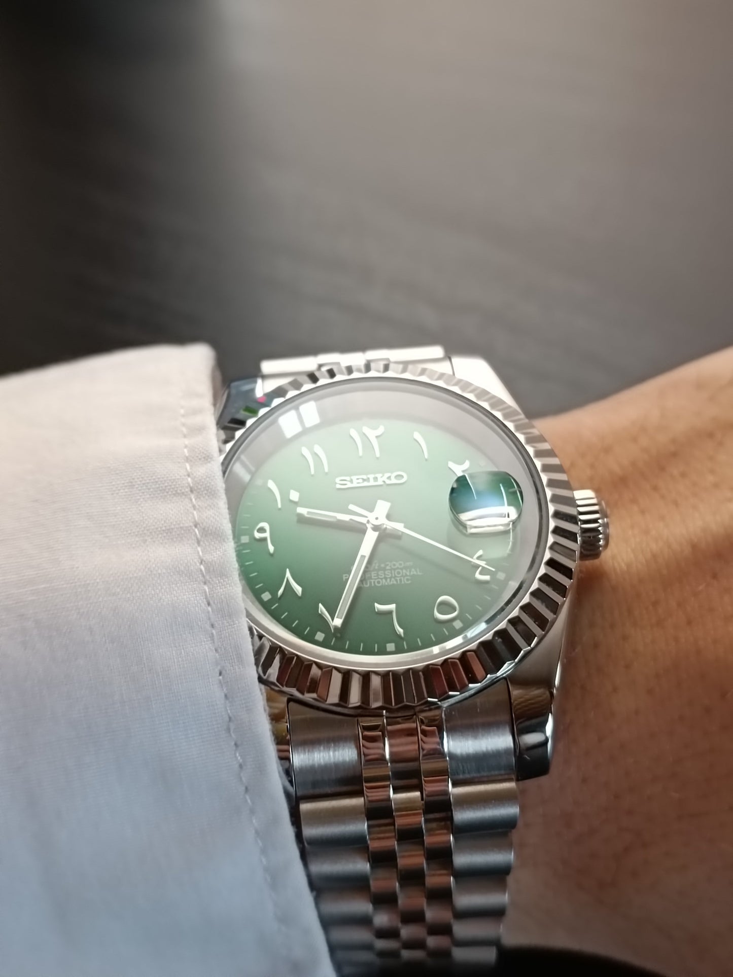 SeikoJust - Royal Green Arabic Dial