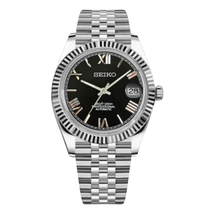 SeikoJust - Black Roman Dial