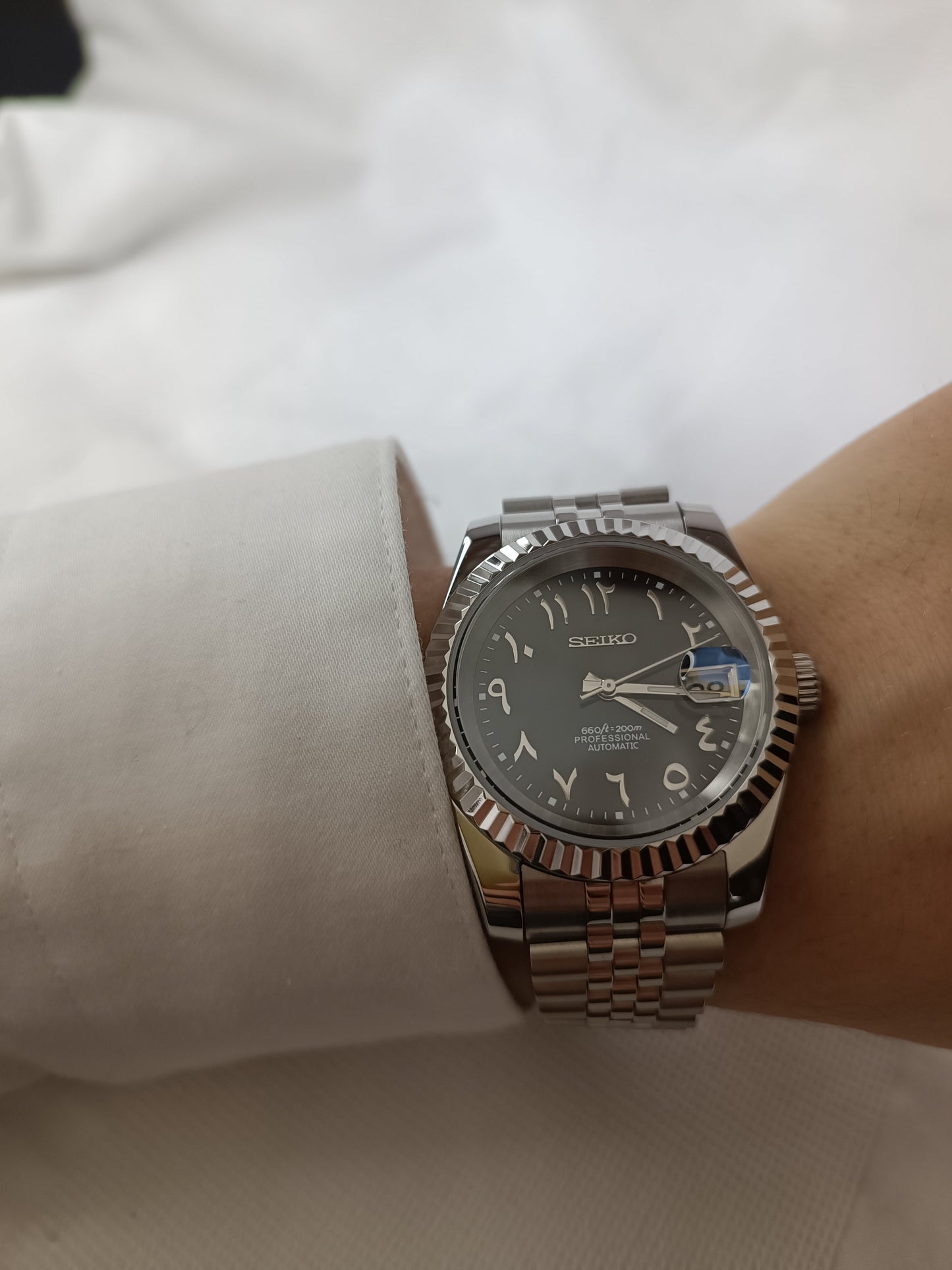 Seiko Just -Black Arabic Dial