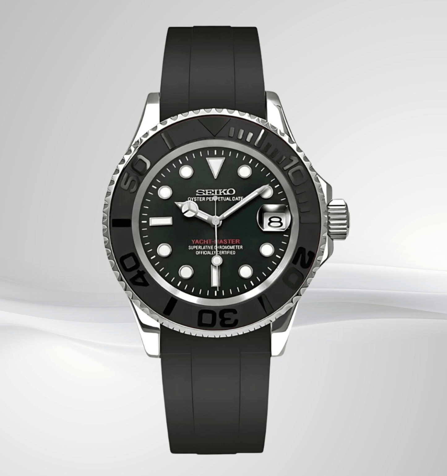 Seiko Mod Yacht Master Silver (Custom)
